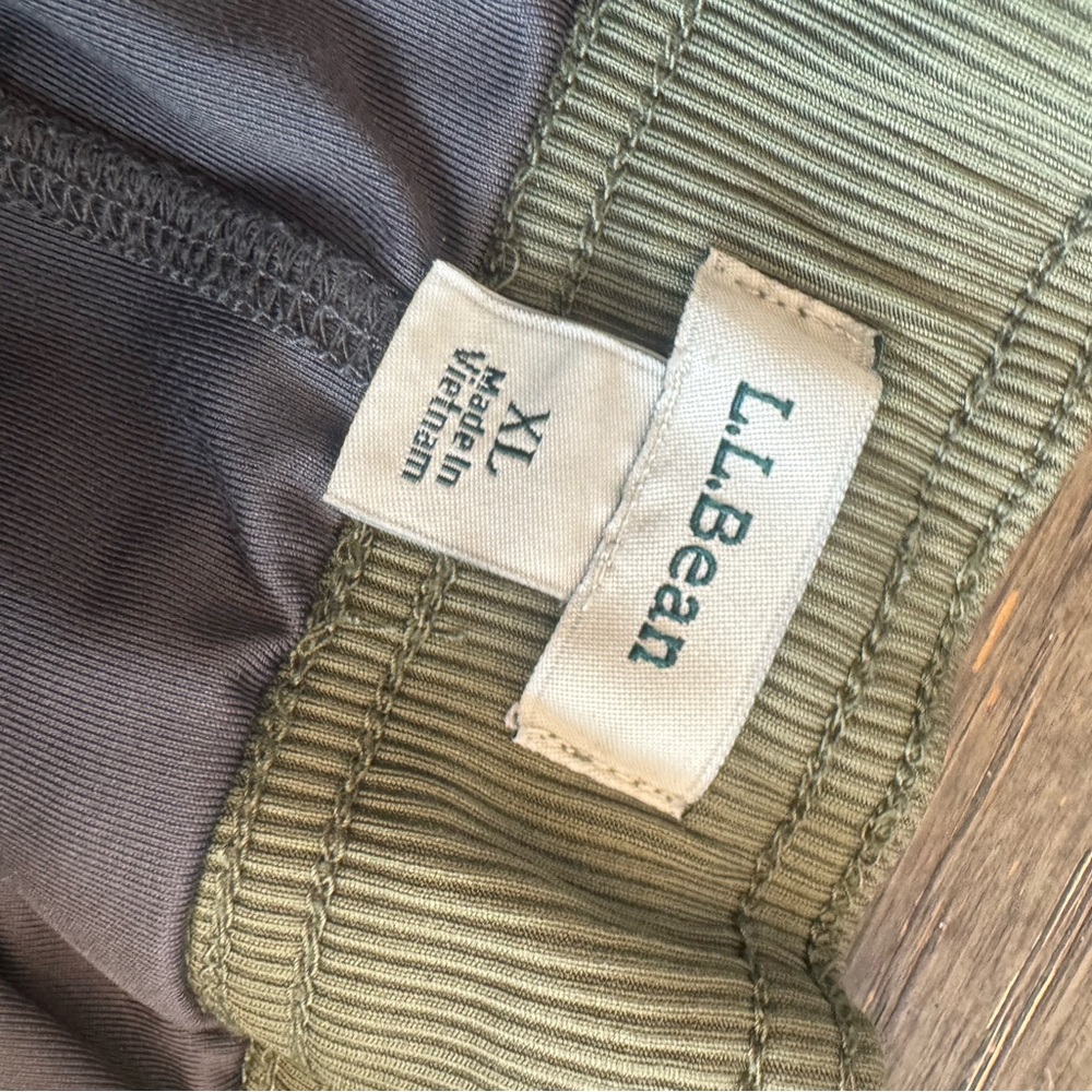 LL BEAN Olive Green Casual skirt skirt shorts size XL - Picture 2 of 4